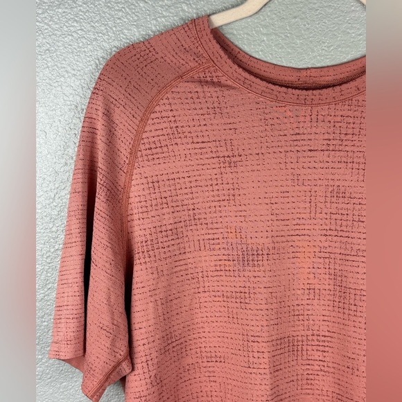Lululemon Metal Vent Tech Short Sleeve 2.0 Men’s Grid Mulled Wine Activewear Top - Picture 5 of 8